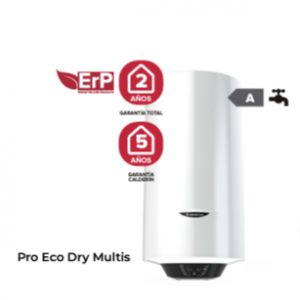ARISTON TERMO ELECTRICO PRO1 ECO DRY MULTIS 50L V/H SLIM