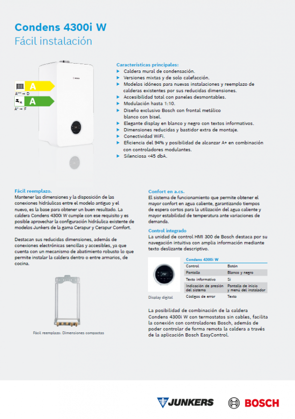 JUNKERS BOSCH CONDENS C4300i W 24/30 - Imagen 4